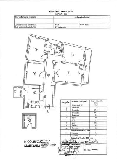 Apartament cu 4 camere decomandat în Călărași