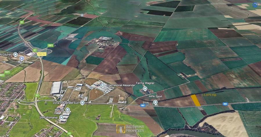 Teren agricol extravilan de 13975 mp, în Sud