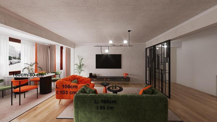 Apartament cu 3 camere în Titan