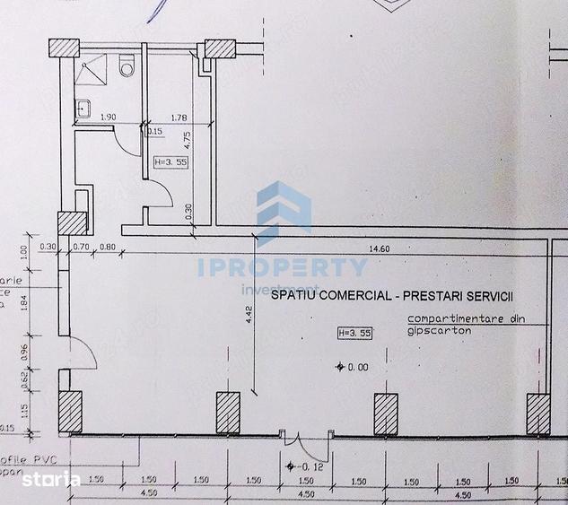 Spațiu comercial, de 96 mp, în Tei