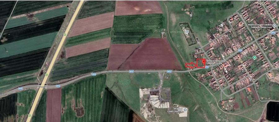 Teren de 1440 mp, în Cruceni