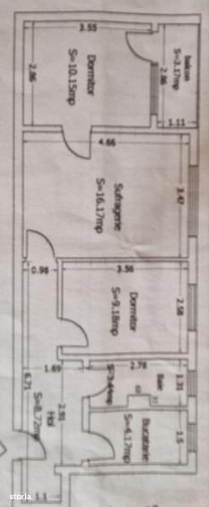Apartament cu 3 camere semidecomandat în ICIL