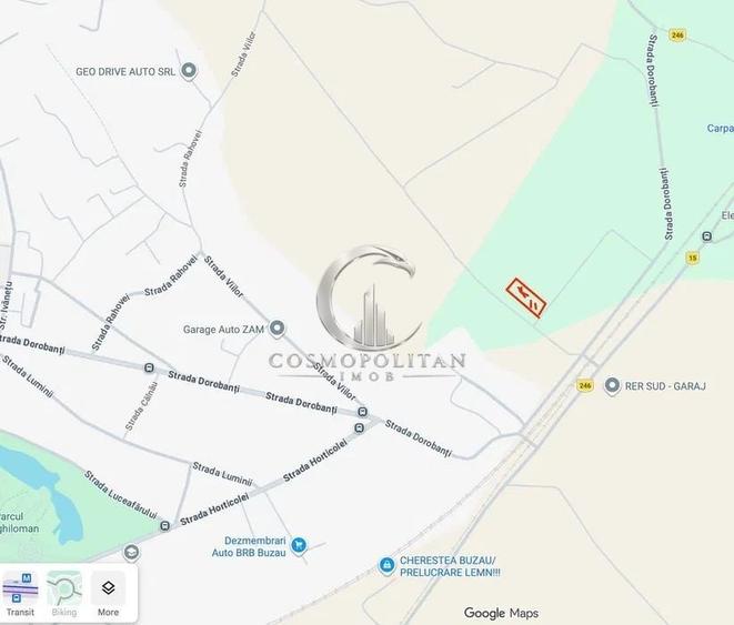 Teren agricol intravilan de 1400 mp, în Dorobanți 2