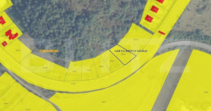Teren Construcții intravilan de 800 mp, în Viișoara