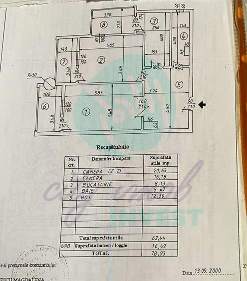 Apartament cu 2 camere decomandat, mobilat în Unirii