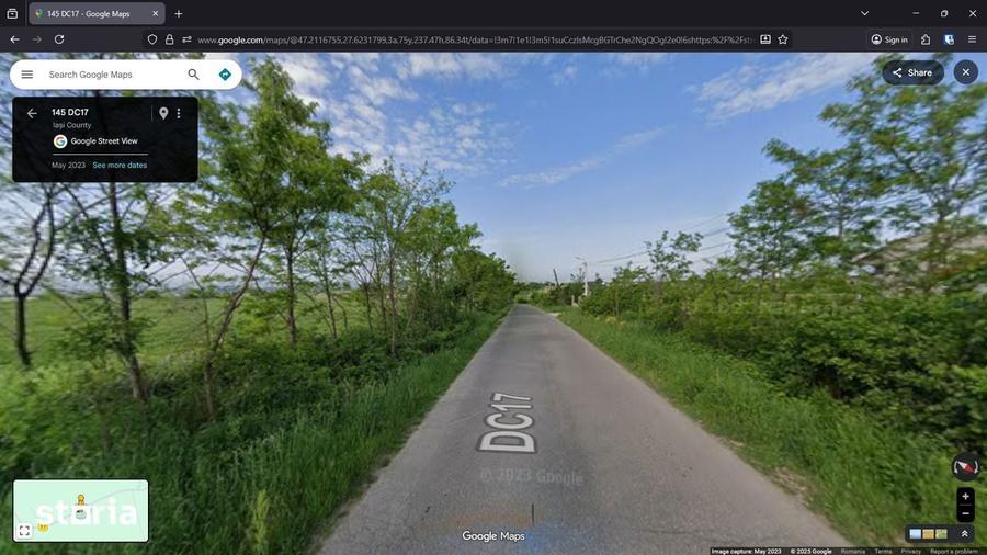 Teren de 7200 mp, în Aroneanu