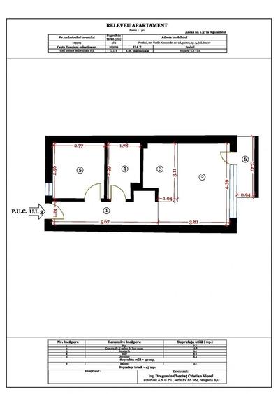 Apartament cu 2 camere în Central