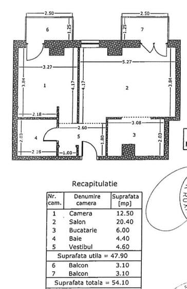 Apartament cu 2 camere în Pantelimon