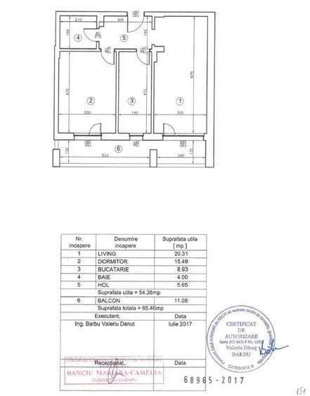 Apartament cu 2 camere decomandat în Sisești