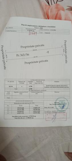 Teren de 12700 mp, în Tocileni