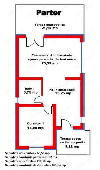 Casă cu 5 camere cu Teren 405 Mp în Oncea