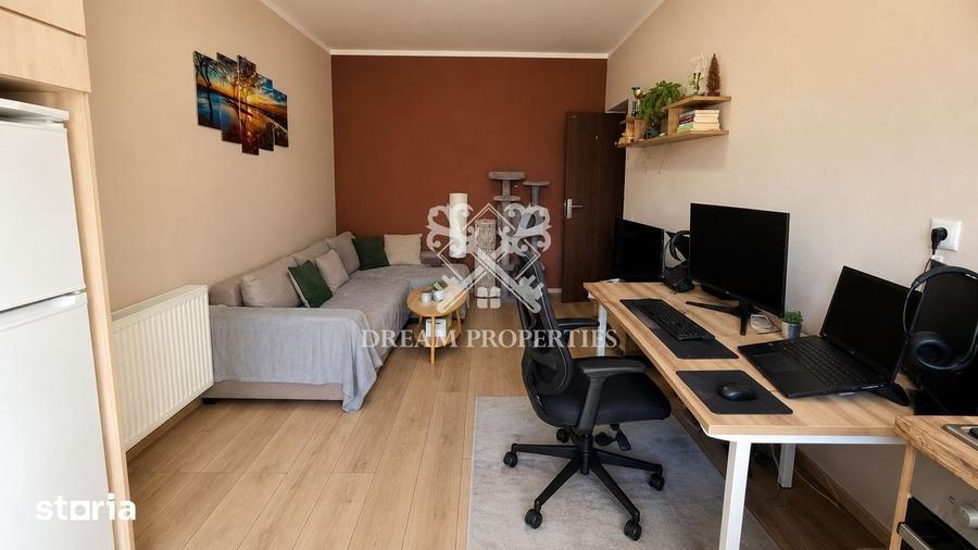 Apartament cu 2 camere semidecomandat, mobilat în Apahida