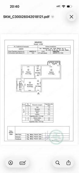 Apartament cu 3 camere decomandat în Mehala
