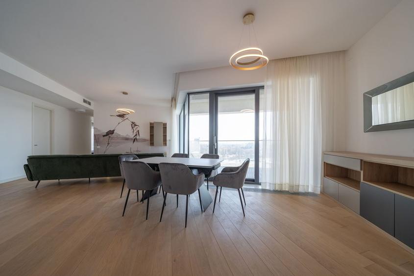 Apartament cu 4 camere decomandat, mobilat în Herăstrău