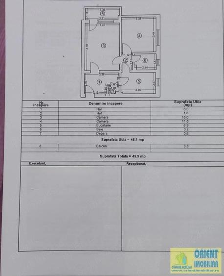 Scoala 8, de vanzare apartament 2 camere - 1