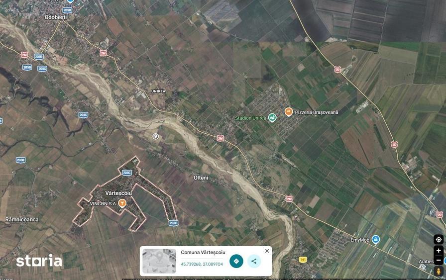 Teren de 5800 mp, în Vârteșcoiu