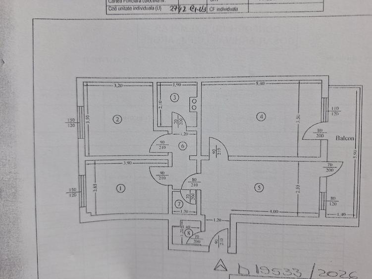 Apartament cu 3 camere decomandat în Exercițiu