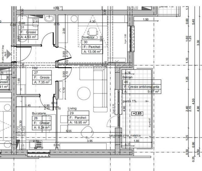 Apartament cu 2 camere decomandat în Bartolomeu