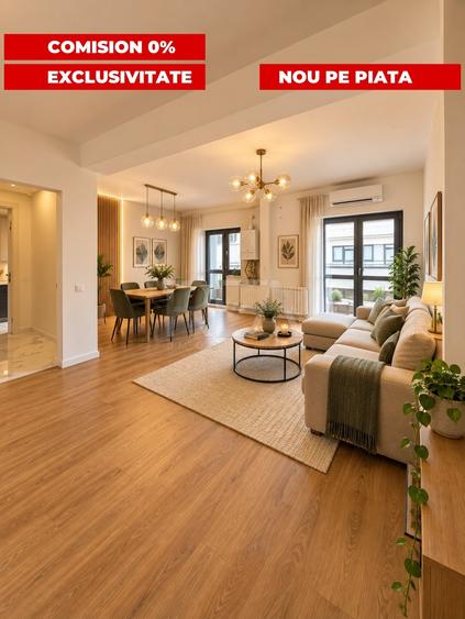 Apartament cu 4 camere semidecomandat în Sisești