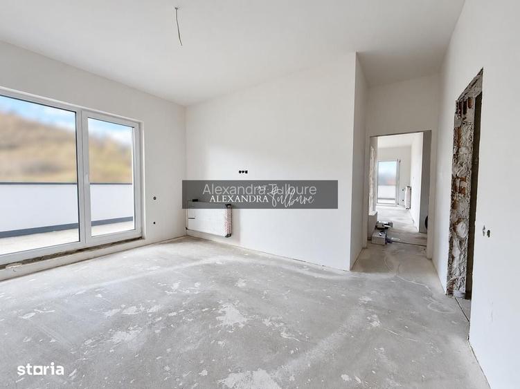 Apartament 3 camere, 2 bai, 63 mp+ terasa 60 mp, garaj.