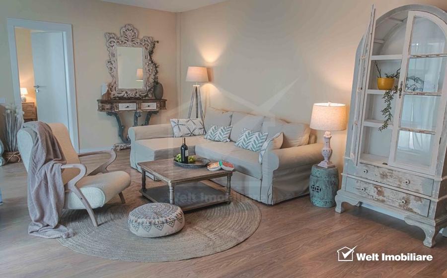 Apartament cu 3 camere semidecomandat, mobilat în Borhanci