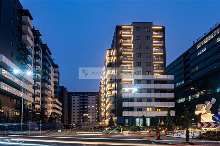 Apartament cu 2 camere semidecomandat, mobilat în Pipera