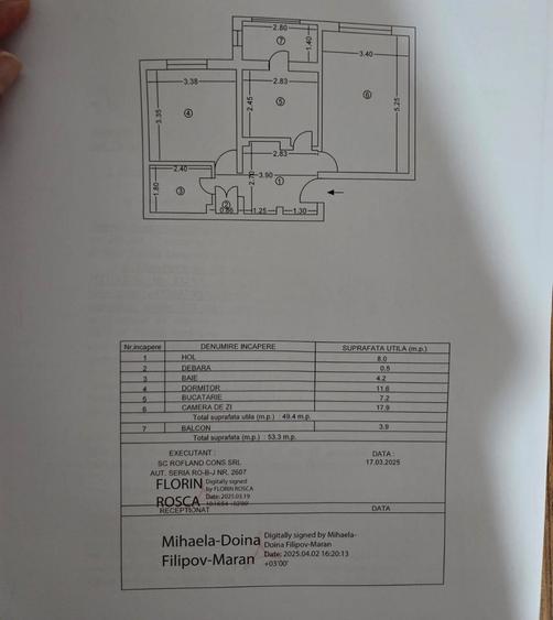 Apartament 2 camere (Calea ferata langa DGASPC (Protectia Copilului )  ET.3 - 9