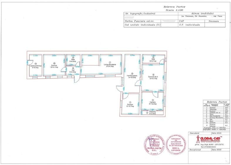 Casă individuală cu 5 camere cu Teren 516 Mp în Girocului