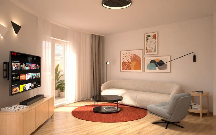 Apartament cu 2 camere decomandat în P-ța Alba Iulia