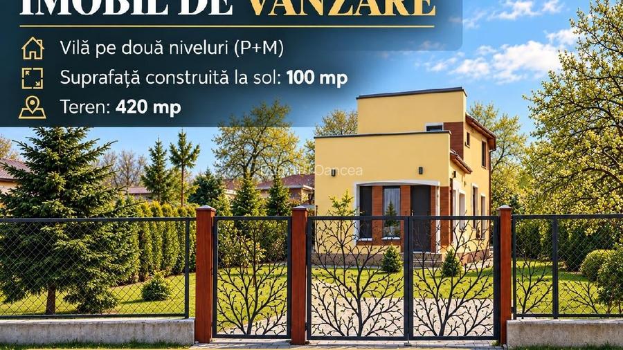 Vila P+M cu teren 420 mp Loc. Corbeanca