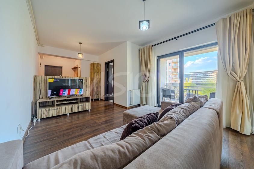 Apartament cu 2 camere semidecomandat, mobilat în Plopilor