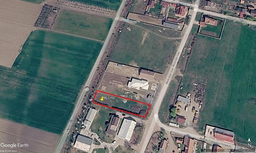Teren de 1057 mp, în Mândruloc