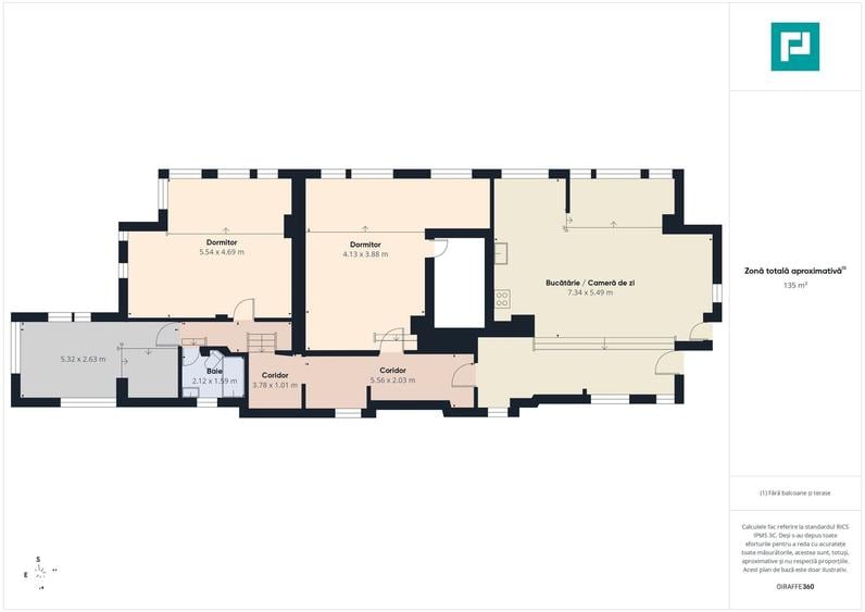 Apartament cu 4 camere în Central