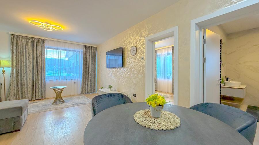 Apartament cu 2 camere nedecomandat, mobilat în Poiana Brașov