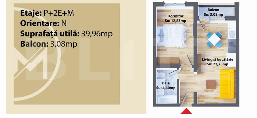 Apartament cu 2 camere decomandat în Periferie