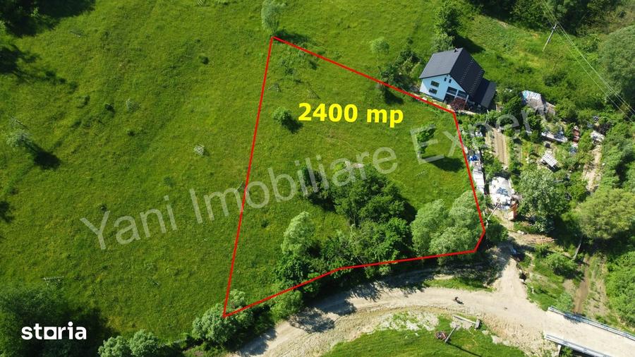 Teren de 2400 mp, în Valea Danului
