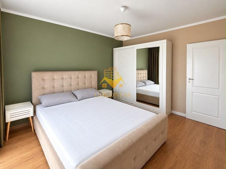 Apartament cu 2 camere semidecomandat, mobilat în Borhanci
