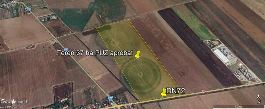 Teren Construcții intravilan de 370000 mp, în Ariceștii Rahtivani