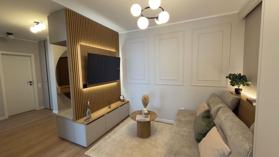 Apartament cu 2 camere semidecomandat, mobilat în Florești