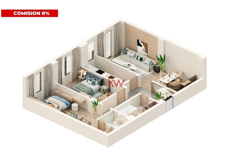Apartament cu 3 camere în Miroslava