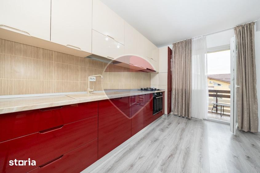 Apartament cu 2 camere, mobilat în Sânpetru