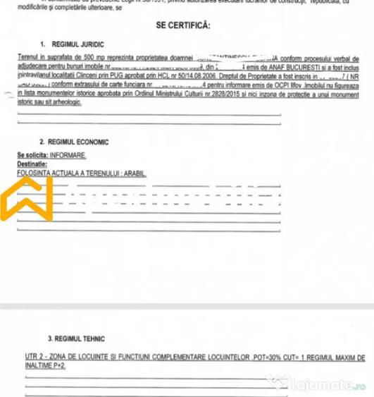 Teren Intravilan | Clinceni | 512mp - 2