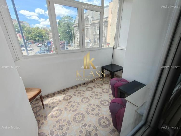Apartament cu 3 camere, mobilat în P-ța Universității