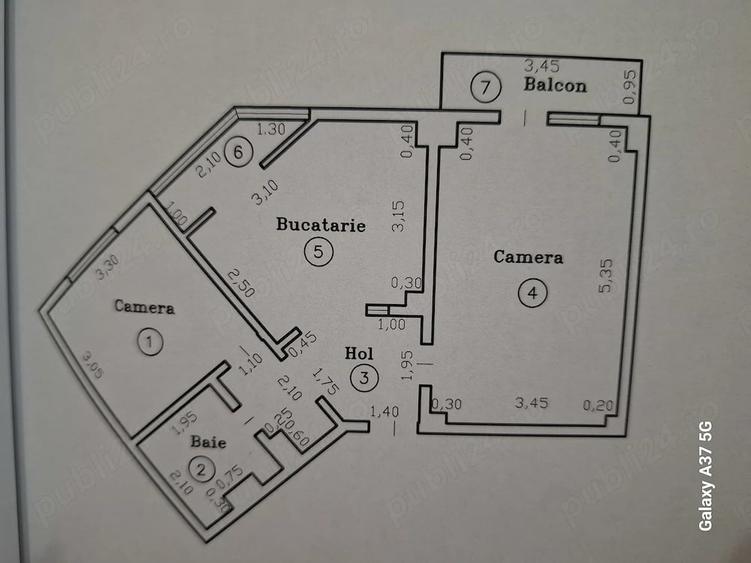 Apartament cu 2 camere decomandat în Dâmbovița