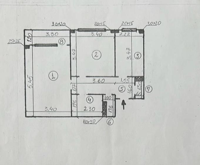 Apartament cu 2 camere decomandat în Militari