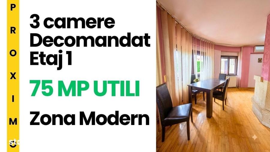 Apartament cu 3 camere decomandat în Dorobanților