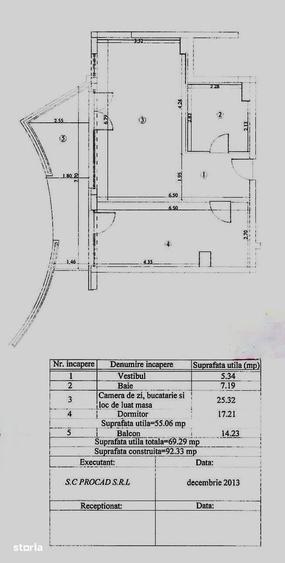 Apartament cu 2 camere în Central
