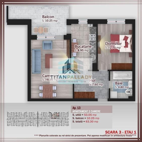 2 Camere 64Mp, Terasa,Pallady- Metrou Nicolae Teclu - 4