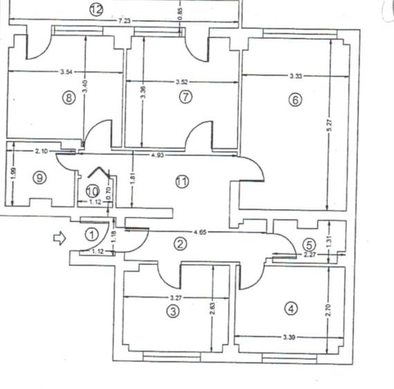 Apartament 4 camere decomandate - 2