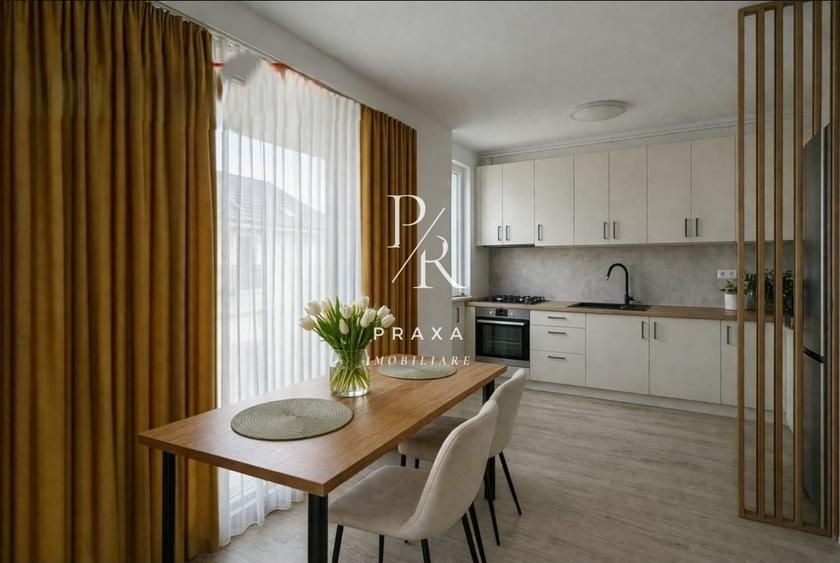 Apartament cu 2 camere semidecomandat, mobilat în Florești